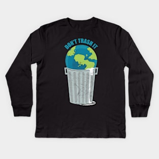 Fridays Demos Don't Trash It Kids Long Sleeve T-Shirt